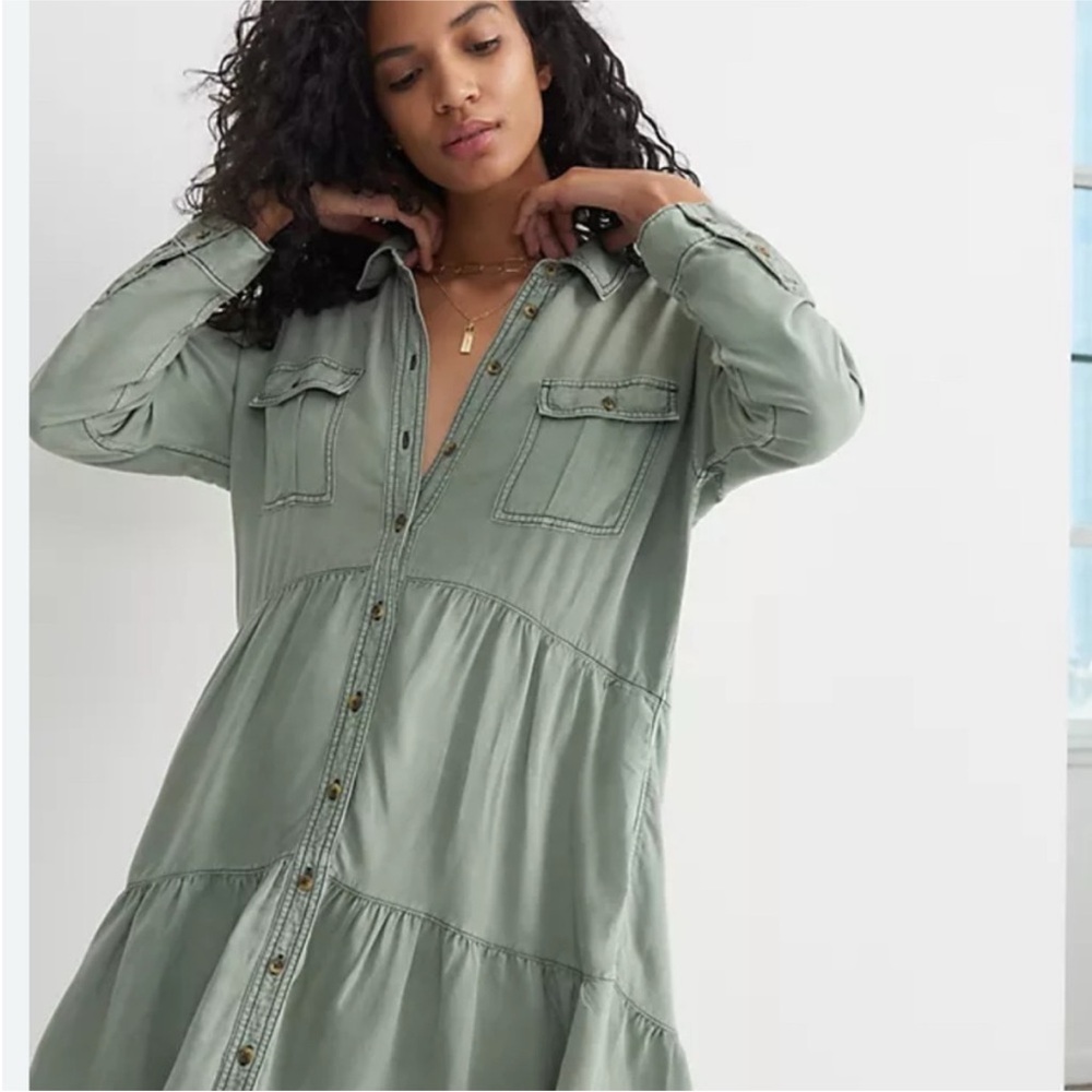 Pilcro Anthropologie Tiered Deanna Dress